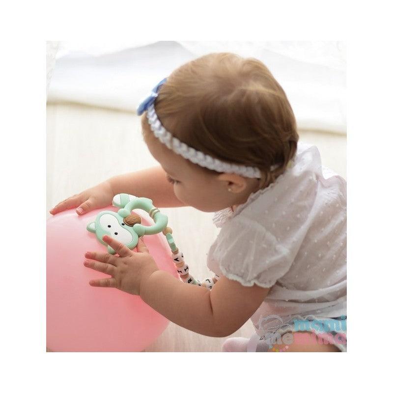 Mordedor Silicona mapache aguamarina - Nanetes